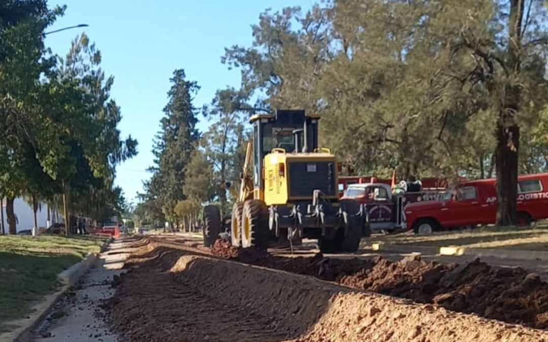 Iniciaron los trabajos para la pavimentación de cinco cuadras en San Jaime: «Siento un orgullo muy grande», dijo Rodríguez