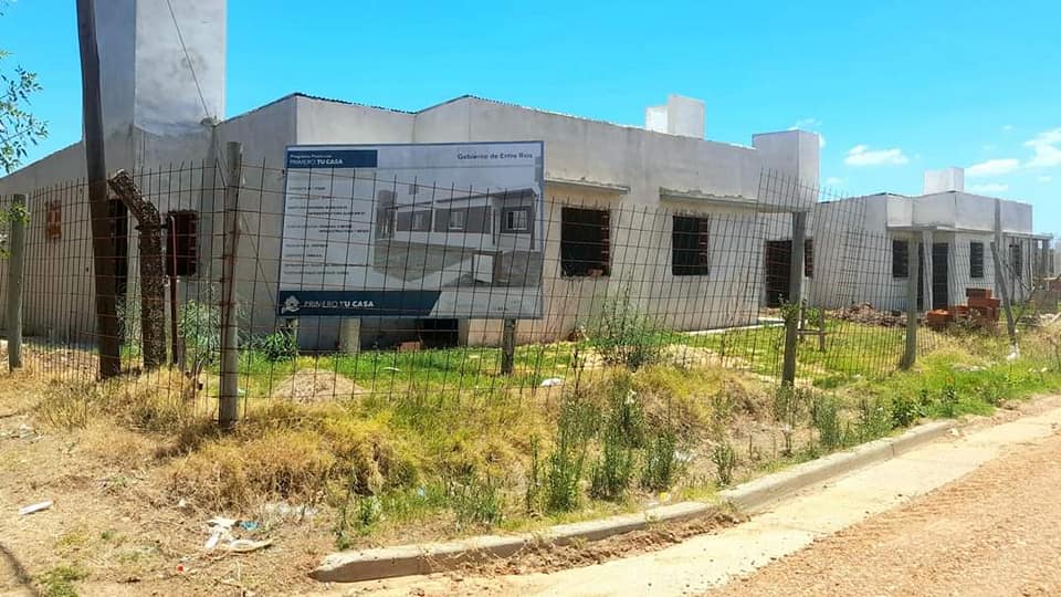 Avanzan las obras en 16 viviendas que se construyen en Villa del Rosario