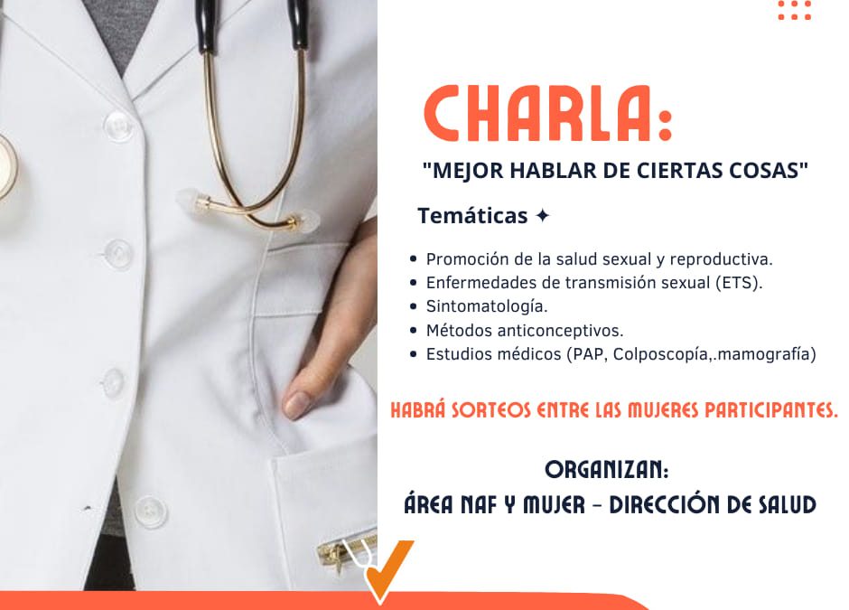 «Mejor hablar de ciertas cosas»: Este lunes brindarán una charla para jóvenes y adultos en Villa del Rosario