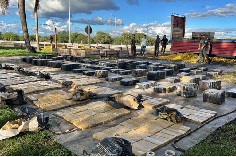 Procesaron y embargaron por $15 millones al camionero de Chajarí que transportaba casi dos toneladas de marihuana entre frutas cítricas