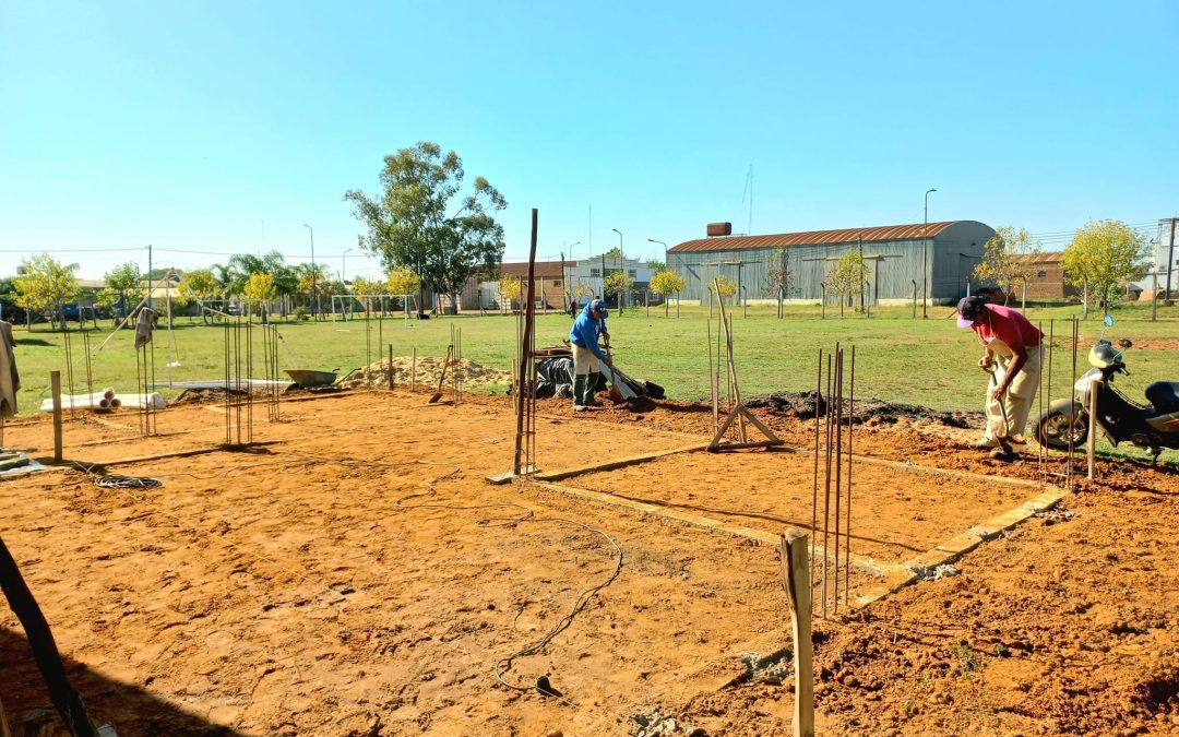 Avanzan los trabajos de ampliación edilicia en el CIC de Villa del Rosario
