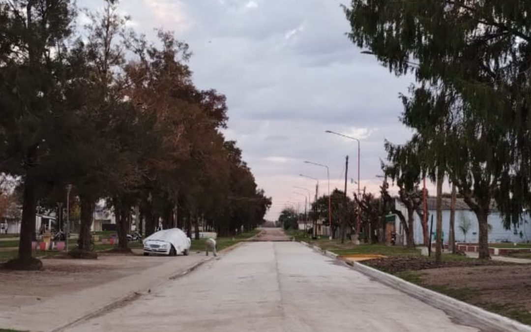 Habilitaron la primera etapa de la pavimentación de Av. Corrientes en San Jaime