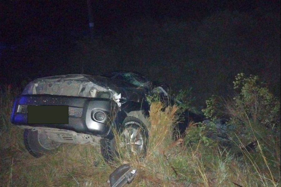 Autovía 14: una camioneta protagonizó un violento despiste y vuelco cerca de Chajarí