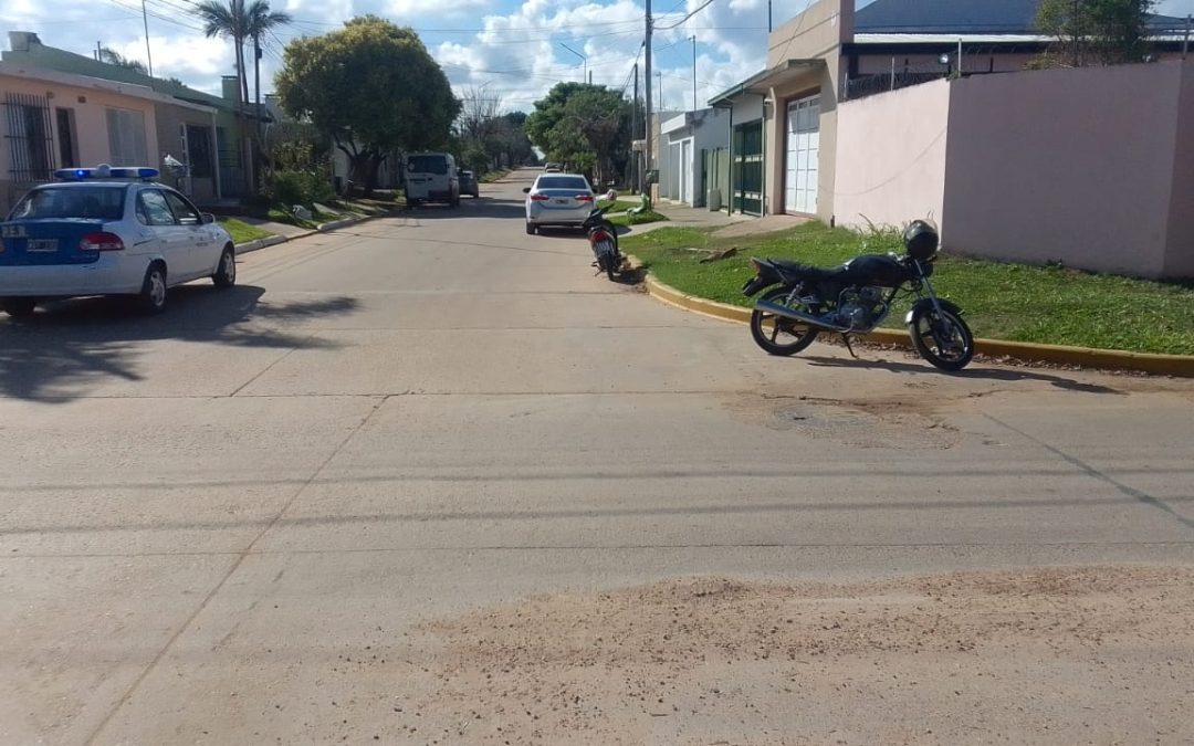 Dos motos protagonizaron un nuevo choque en Chajarí