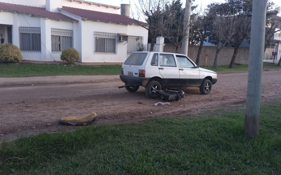 Motociclista fue hospitalizado tras nuevo choque en Chajarí