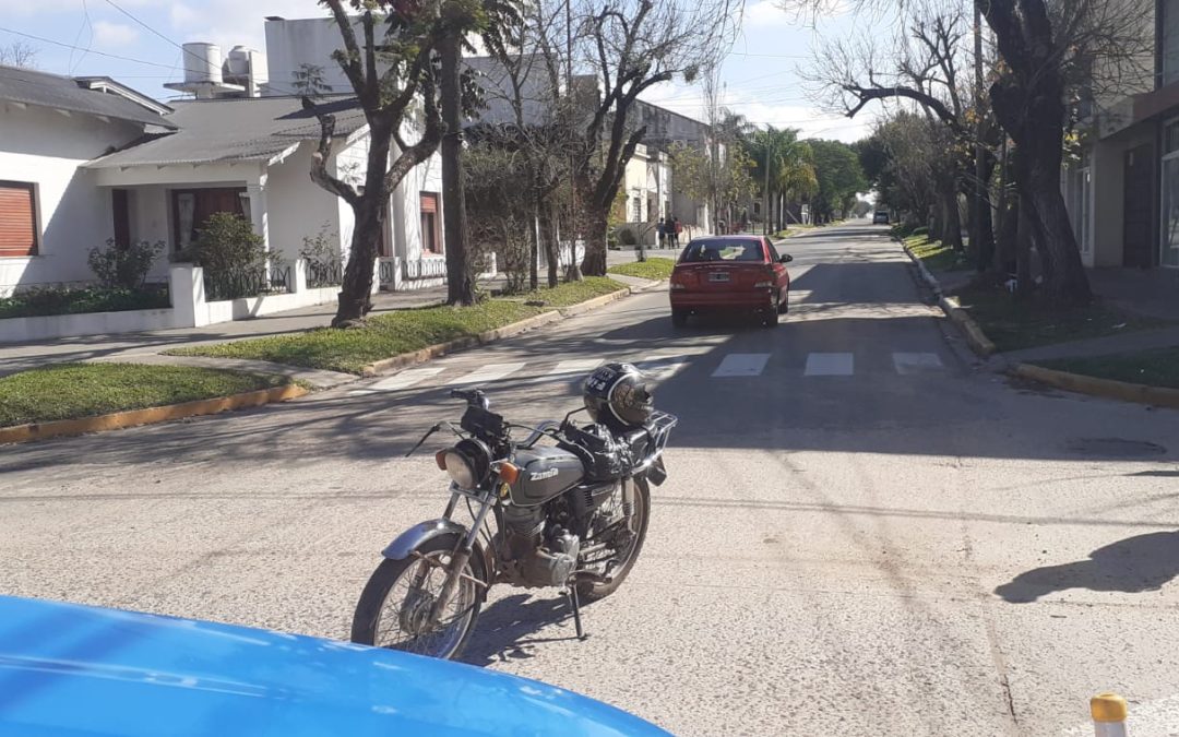 Un motociclista fue hospitalizado tras un choque en Chajarí
