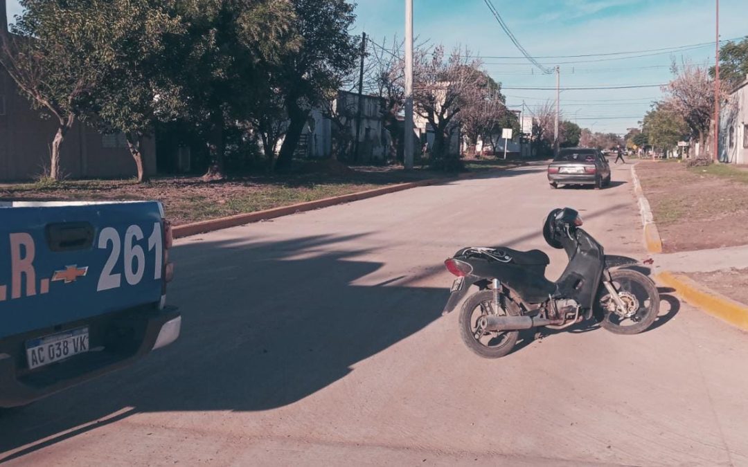 Motociclista debió ser hospitalizado tras un nuevo choque en Chajarí