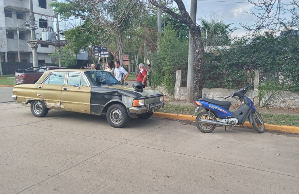 Una motociclista sufrió lesiones leves tras un nuevo choque en Chajarí