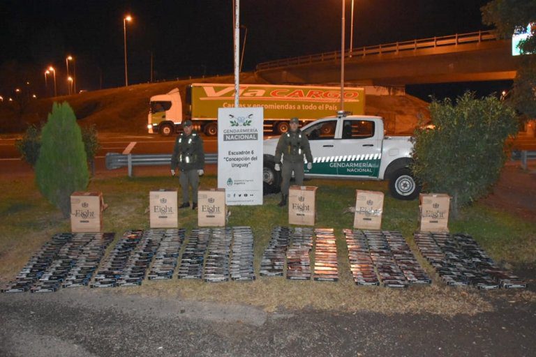 Autovía 14: Gendarmería secuestró un cargamento de cigarrillos valuado en más de un millón de pesos