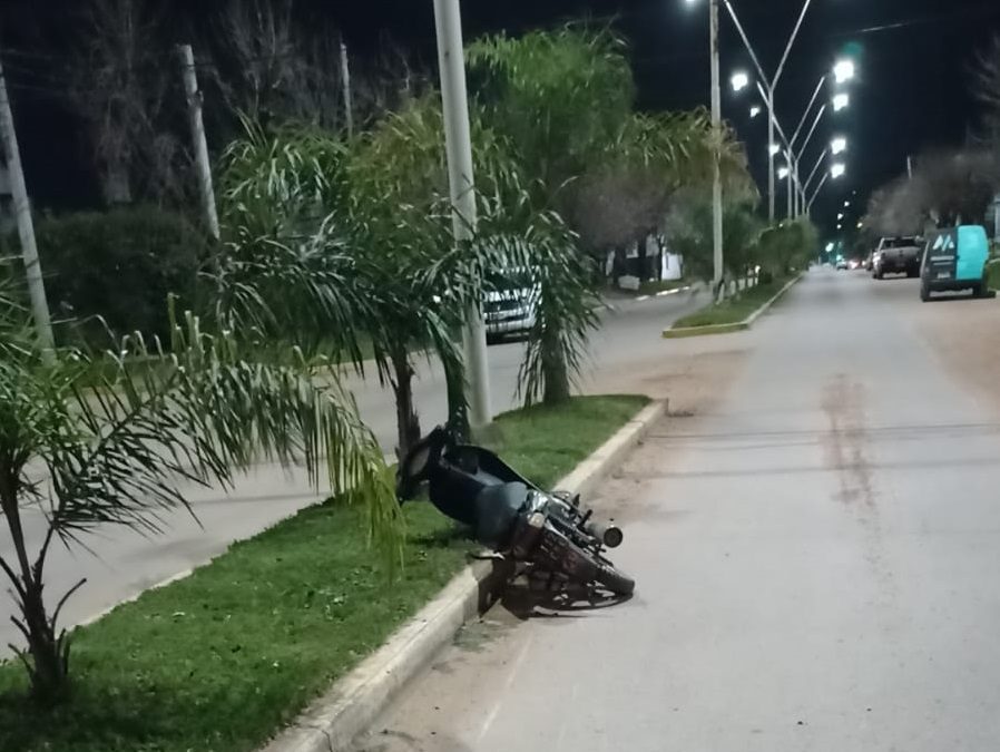 Menor en estado de ebriedad se accidentó con su moto en Chajarí: Fue hospitalizado