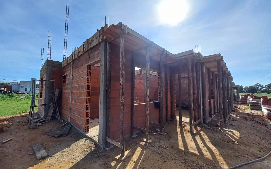 Avanza a buen ritmo la construcción de viviendas municipales en Villa del Rosario