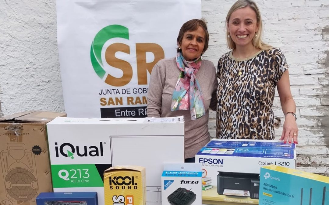 La Junta de Gobierno de San Ramón y Fortuna recibió equipamiento tecnológico 