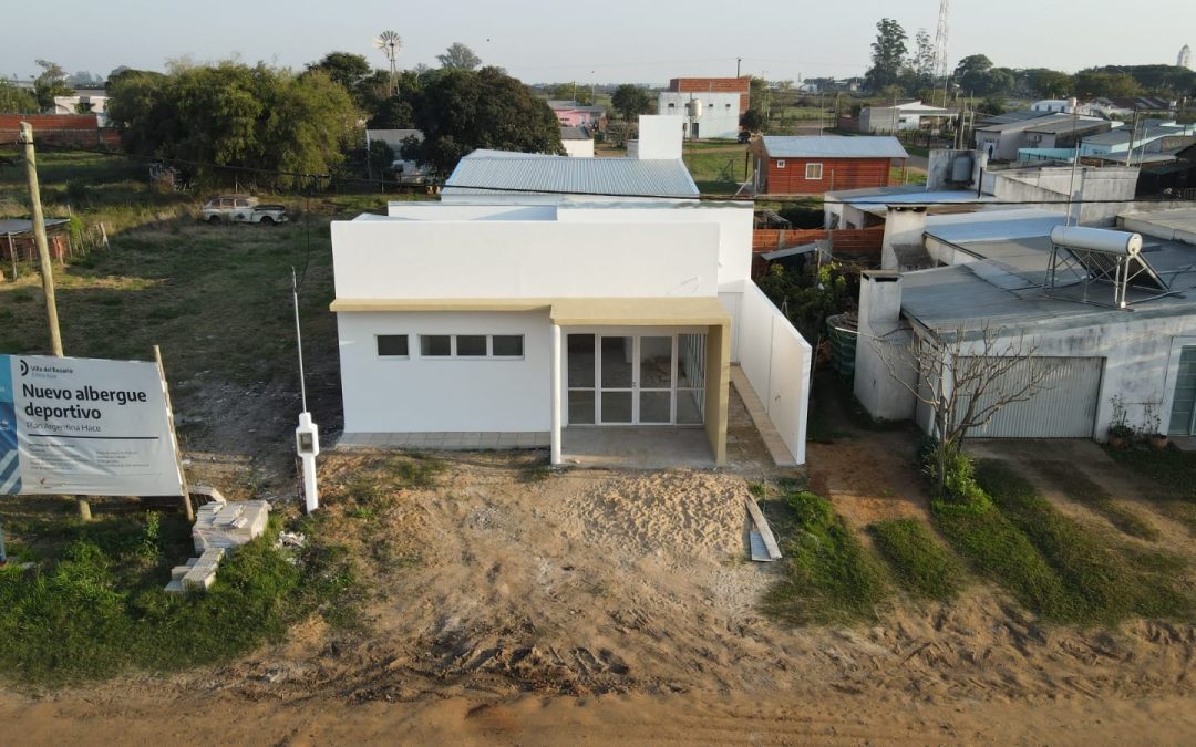 El Municipio de Villa del Rosario comenzó a equipar el nuevo albergue deportivo