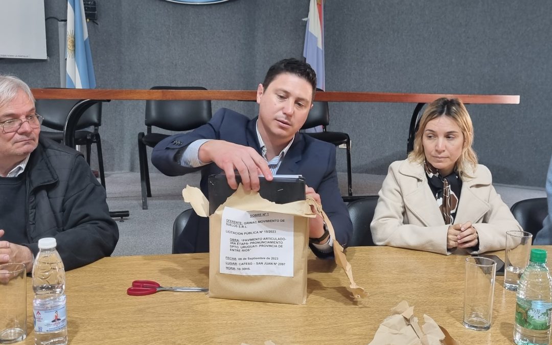 CAFESG licitó tres nuevas obras para los departamentos Concepción del Uruguay, Federal y Feliciano