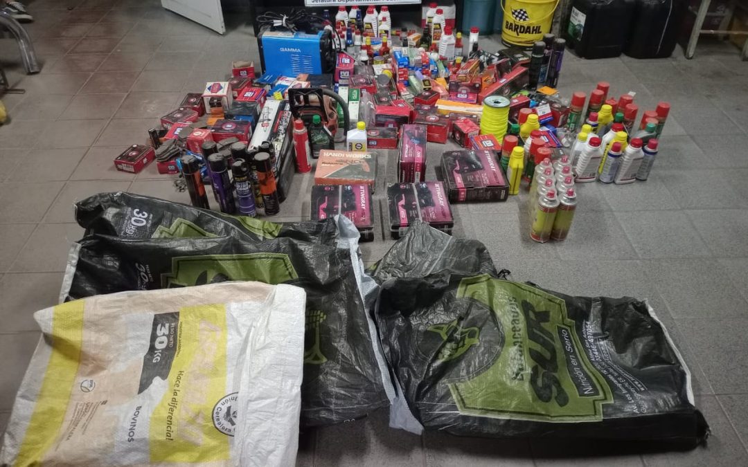 La Policía recuperó elementos robados en una estación de servicios de San Jaime