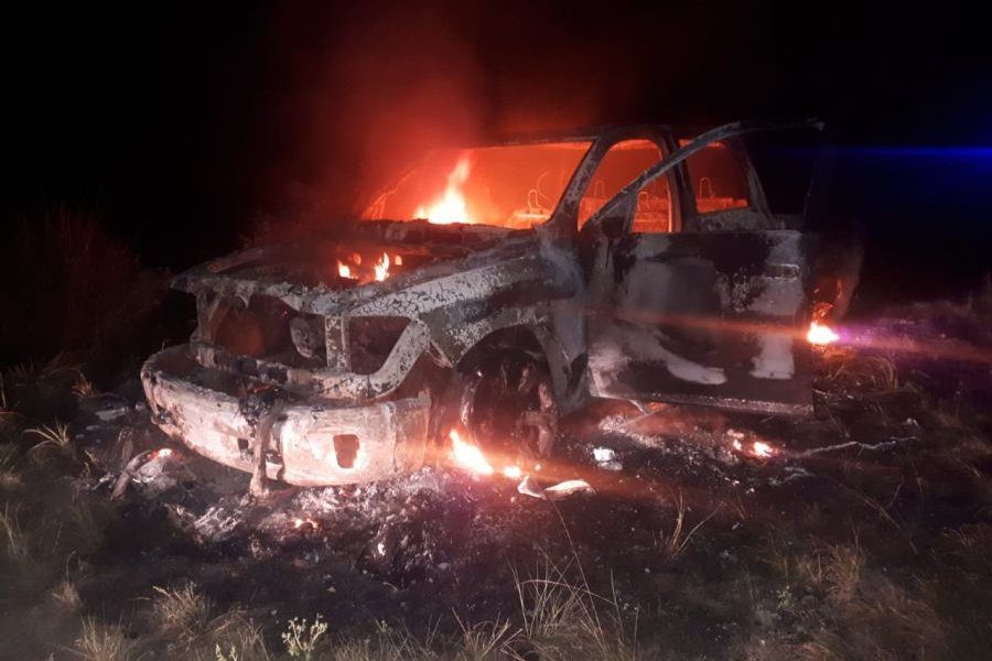 Una camioneta que se dirigía desde Santa Ana a Federal se incendió en la ruta 127