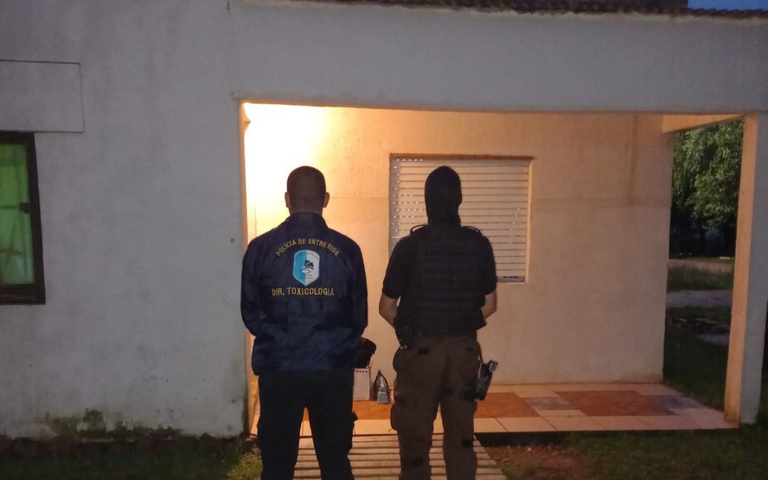 Allanamiento por drogas en Chajarí: Detuvieron a una pareja