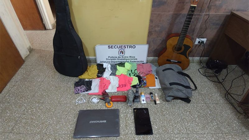 Madre entregó a la Policía los elementos que robó su hijo adolescente en Federación
