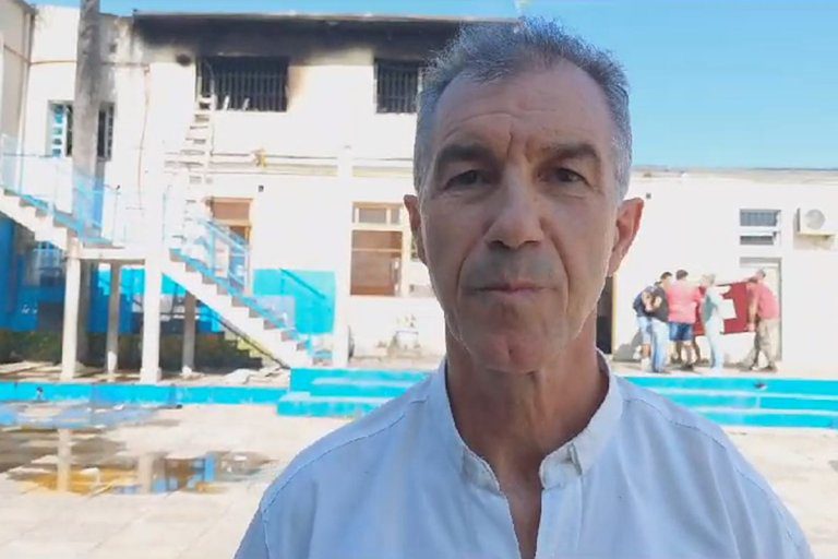 El padre Daniel Petelin contó cómo comenzó el incendio en la Gruta de Lourdes