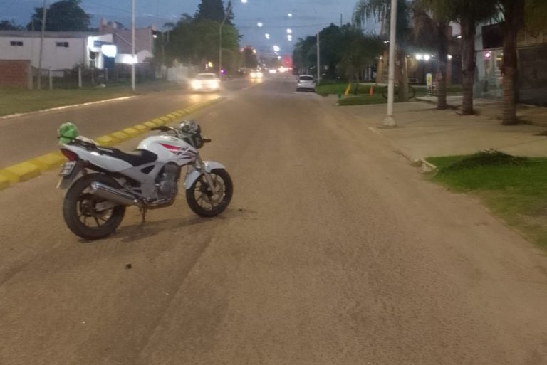Motociclista resultó lesionado tras choque en Chajarí
