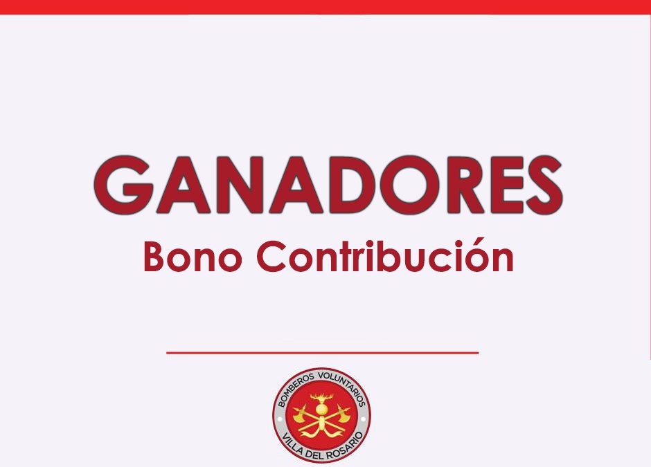 Se conocieron los ganadores del Bono Contribución de Bomberos Voluntarios de Villa del Rosario