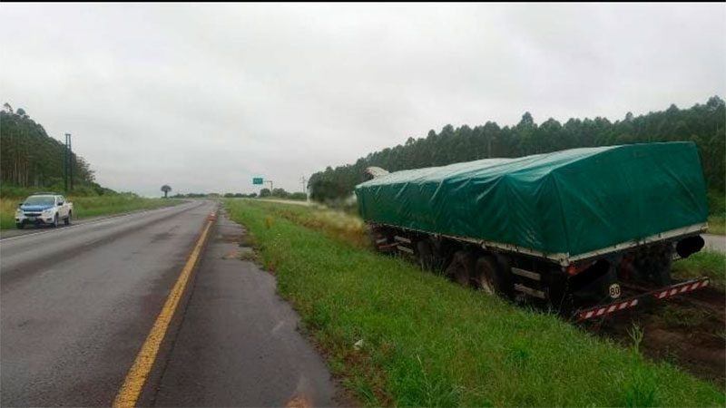 Falleció camionero tras descompensarse mientras manejaba en la Autovía 14
