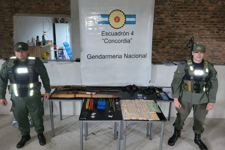 Gendarmería brindó detalles sobre los allanamientos realizados en Concordia