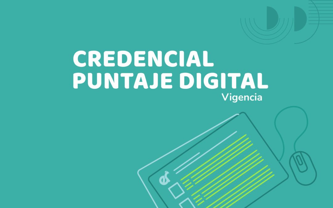 La nueva credencial docente de puntaje digital entrará en vigencia con el año escolar 2024