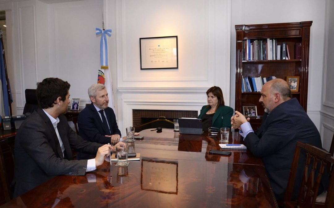 El gobernador Frigerio coordinó con Nación acciones por la emergencia climática
