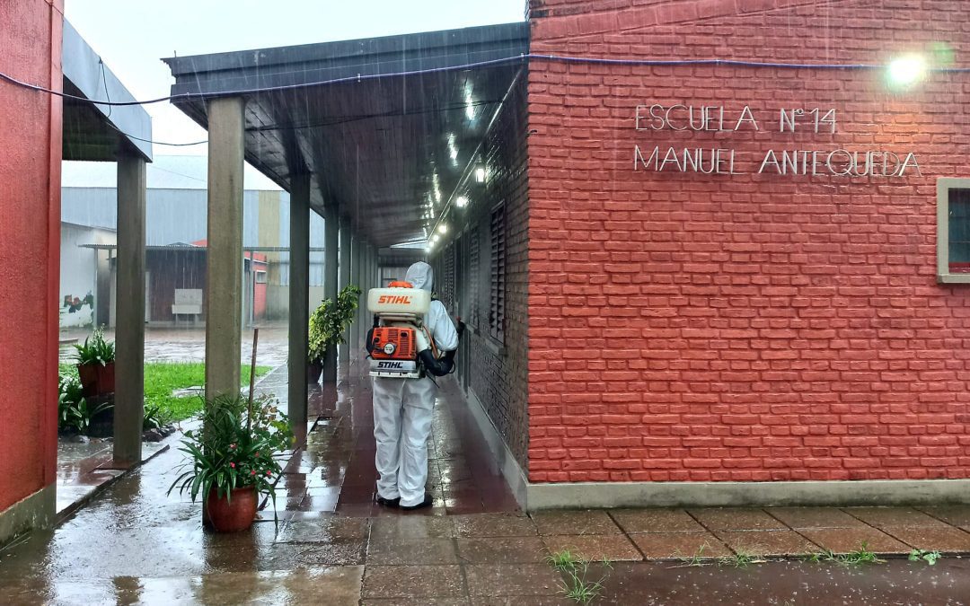 Finalizaron las tareas de fumigación en escuelas rurales de Villa del Rosario