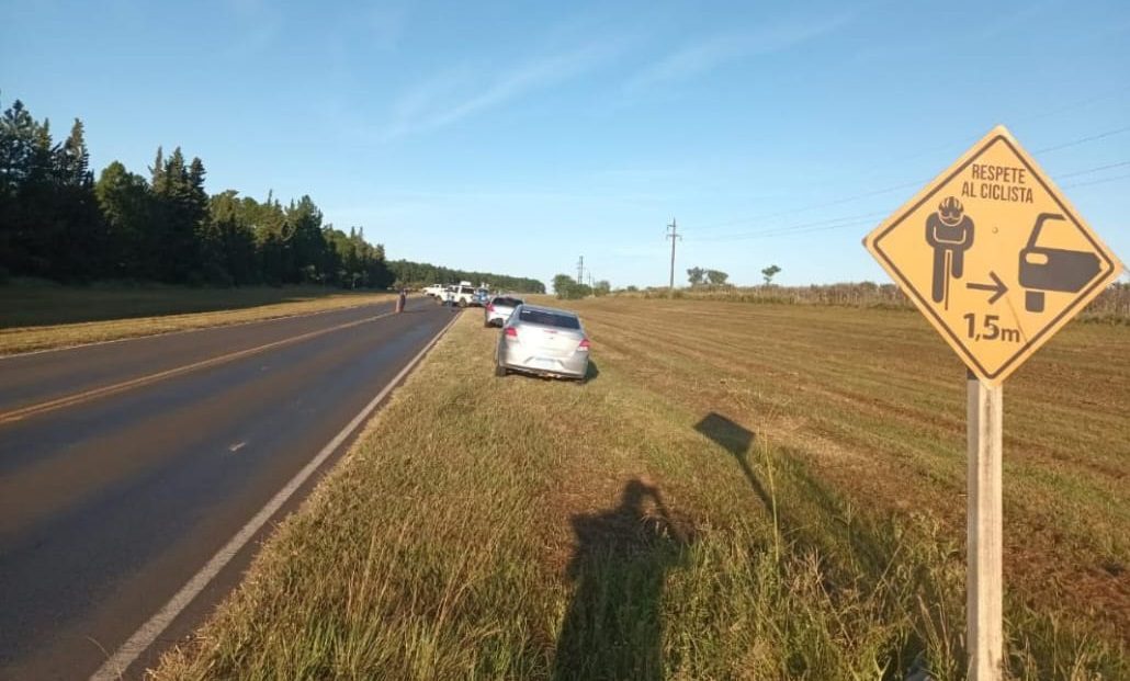 Accidente fatal: Falleció un ciclista tras ser embestido por un auto en el acceso a Federación
