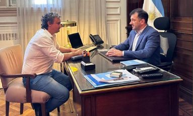 Tarifa eléctrica y traspaso de tierras: Temas abordados por Bravo con el senador nacional Kueider