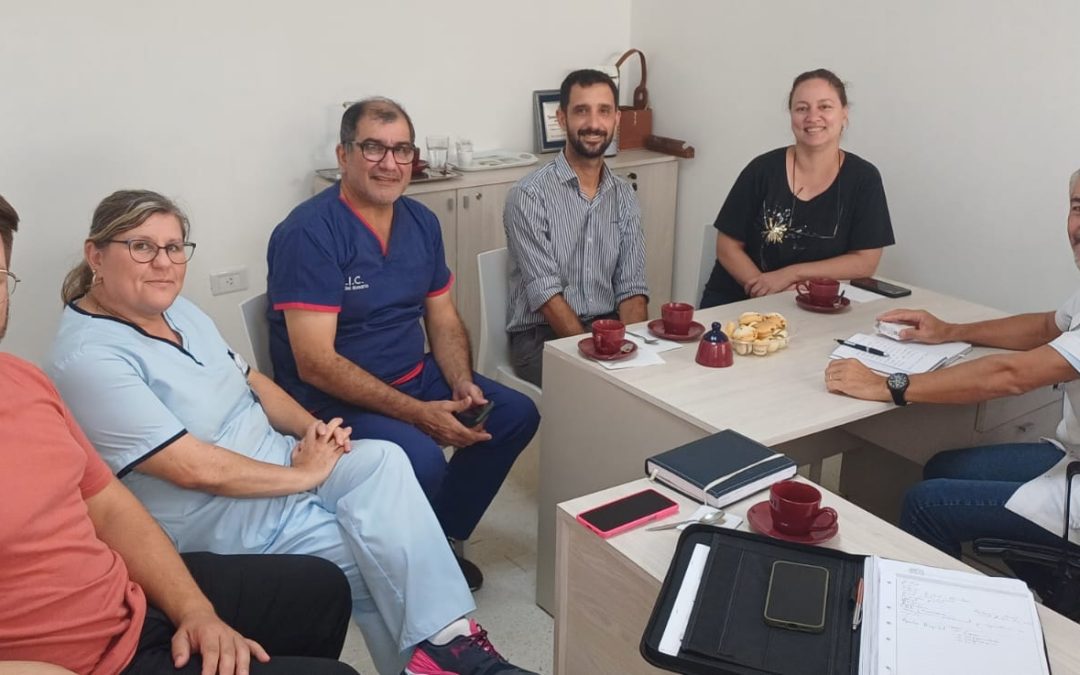 La intendente Perini se reunió con el director del hospital Santa Rosa