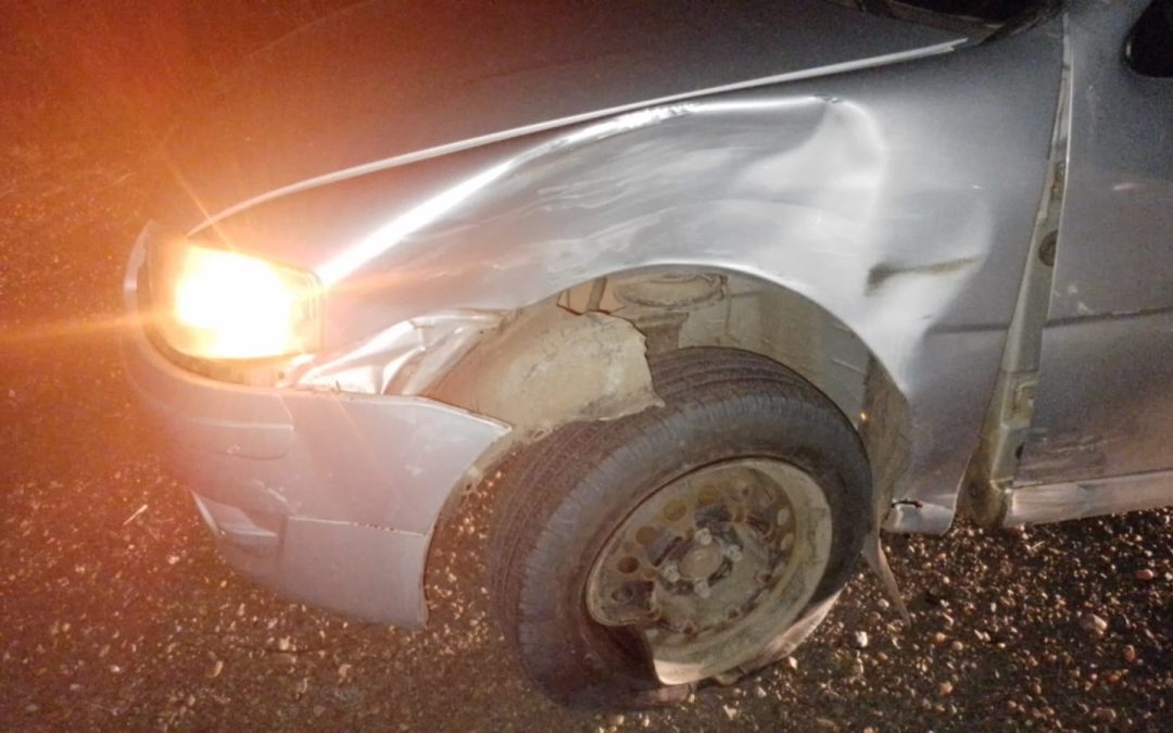 Autovía 14: Violento choque entre un auto y una moto cerca del acceso a Federación