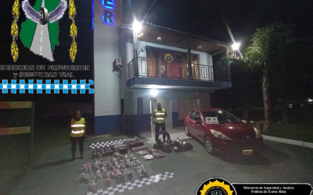 Paso Cerrito: secuestraron un auto y mercadería que era trasladada de forma ilegal