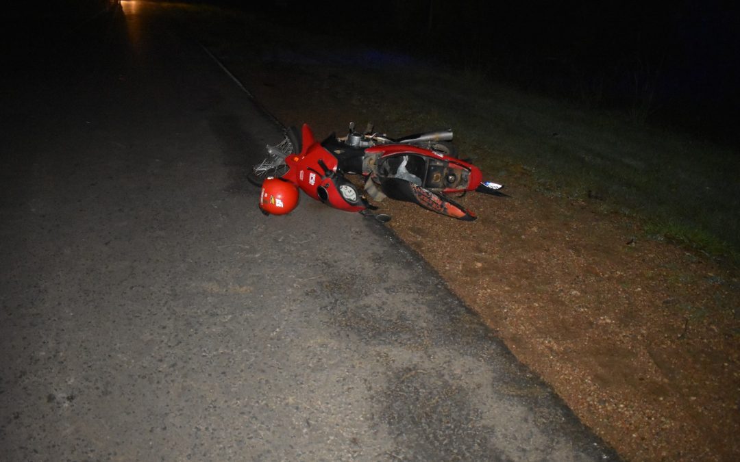 Motociclista de Villa del Rosario sufrió grave lesión tras ser chocado por una camioneta en Ruta 2