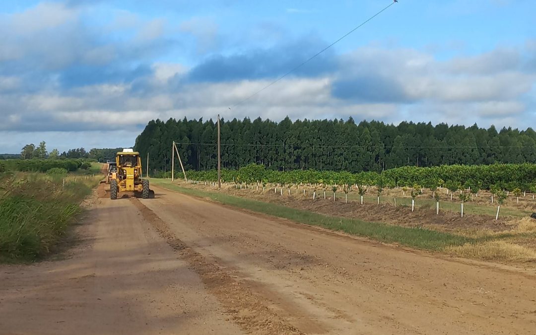 El Gobierno local dio continuidad al repaso de caminos rurales y calles urbanas