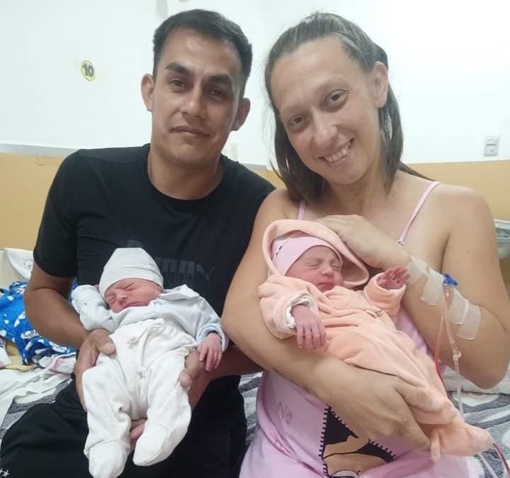 Nacieron mellizos en el hospital Santa Rosa de Chajarí