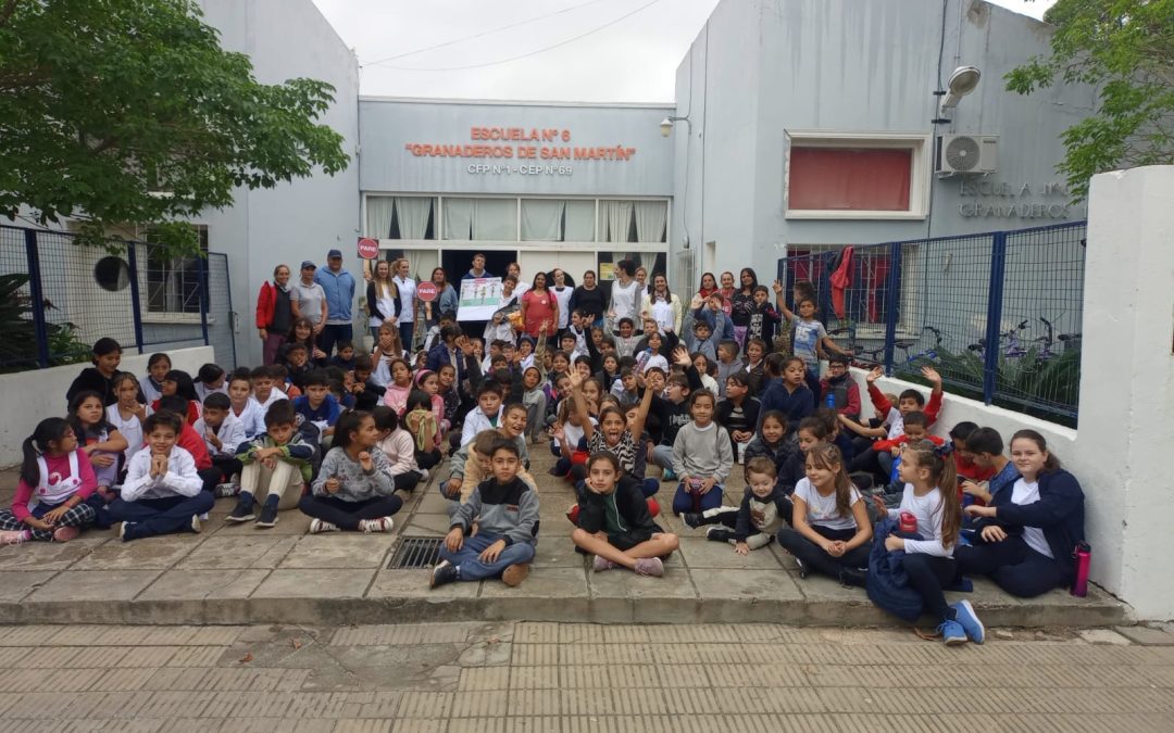 El Gobierno de Villa del Rosario ofreció una jornada de Educación Vial a alumnos de escuela primaria