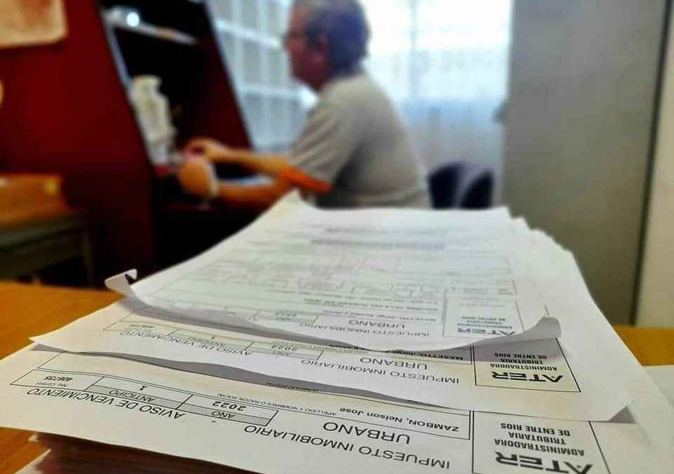 Ya están disponibles las boletas del impuesto Inmobiliario Urbano en Villa del Rosario