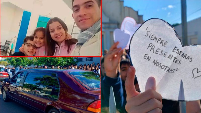 Conmovedor último adiós a la familia fallecida tras choque frontal en Federación