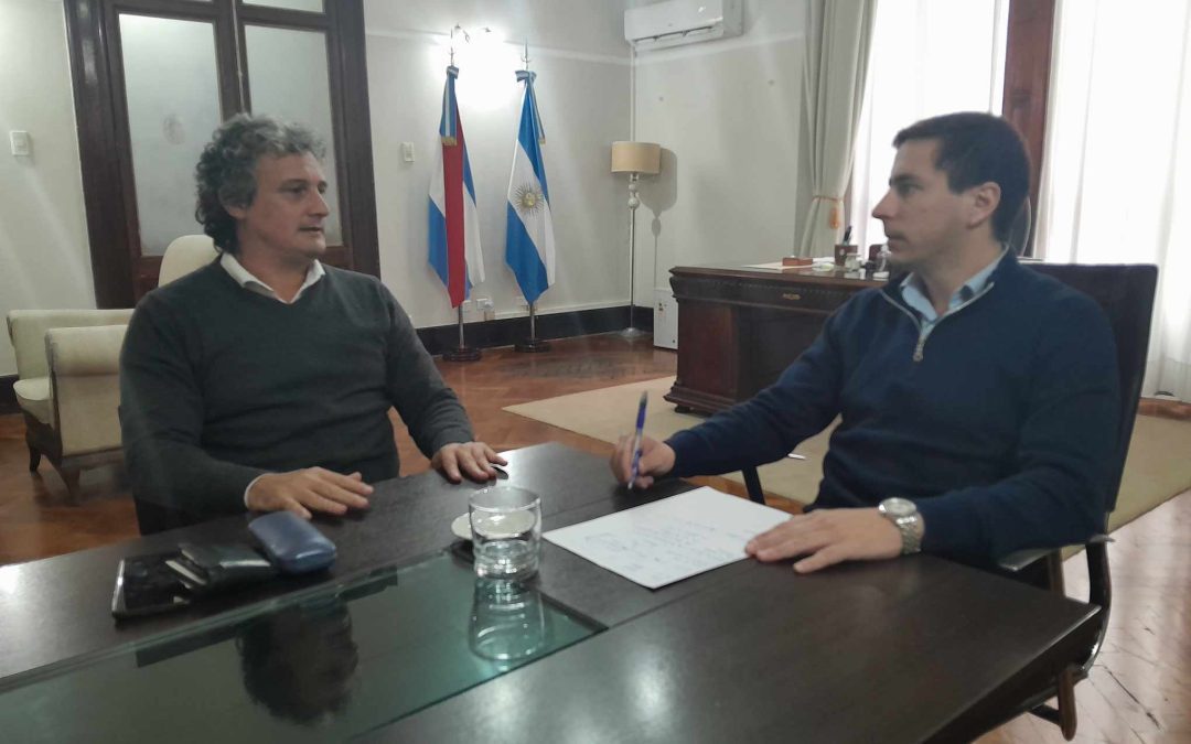 Bravo avanzó con nuevas gestiones por obras para Federación