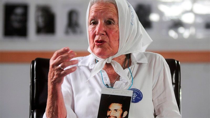 Falleció Nora Cortiñas, titular de Madres de Plaza de Mayo