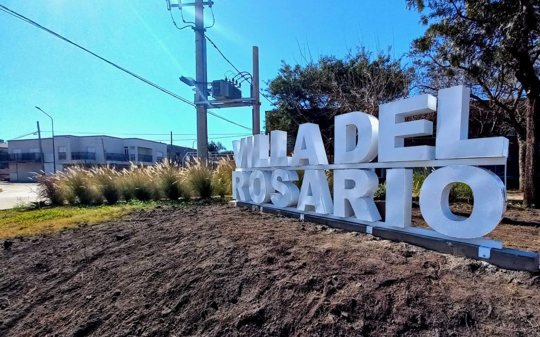 Villa del Rosario cuenta con nuevas letras corpóreas en el ingreso a la localidad