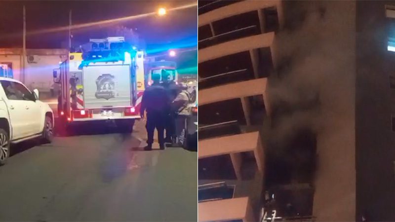 Se incendió departamento y evacuaron todo el edificio en localidad entrerriana
