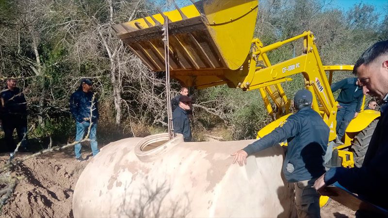 Hallaron un tanque enterrado en una estancia del productor narco Leo Airaldi que sería para almacenar drogas