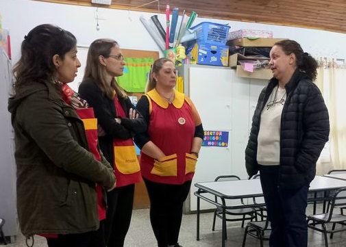 La intendente Perini visitó la Unidad Educativa «Naranjitas»