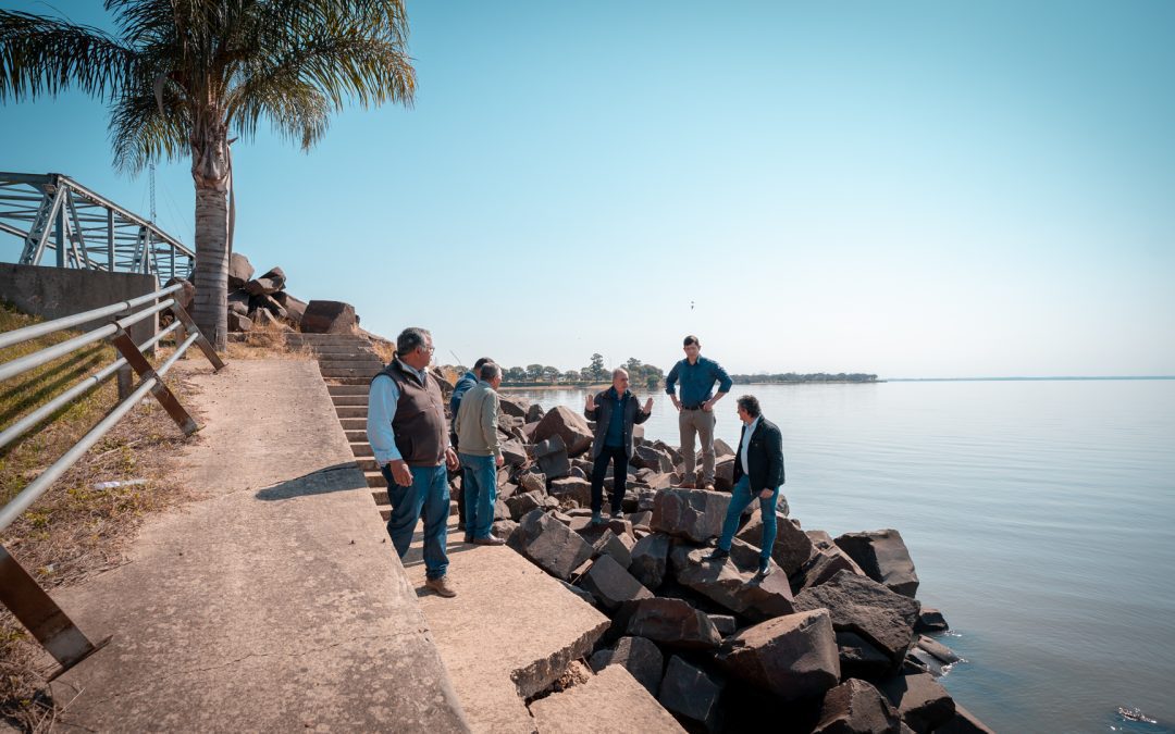 Elaborarán un proyecto de reparación, mejora y consolidación de las defensas costeras de Federación