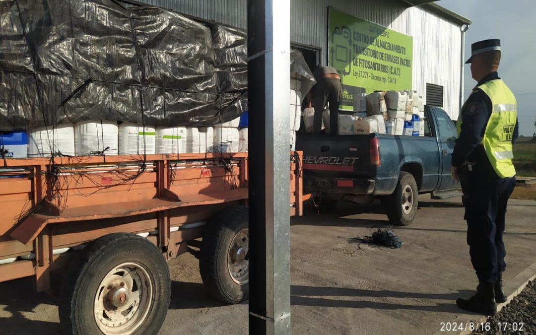 Se interceptó otro cargamento ilegal de envases vacíos de fitosanitarios en Entre Ríos