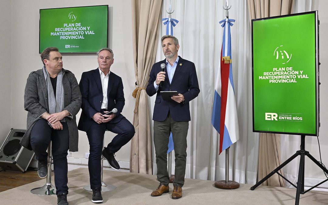 El gobierno presentó la segunda etapa del plan de recuperación de la trama vial entrerriana
